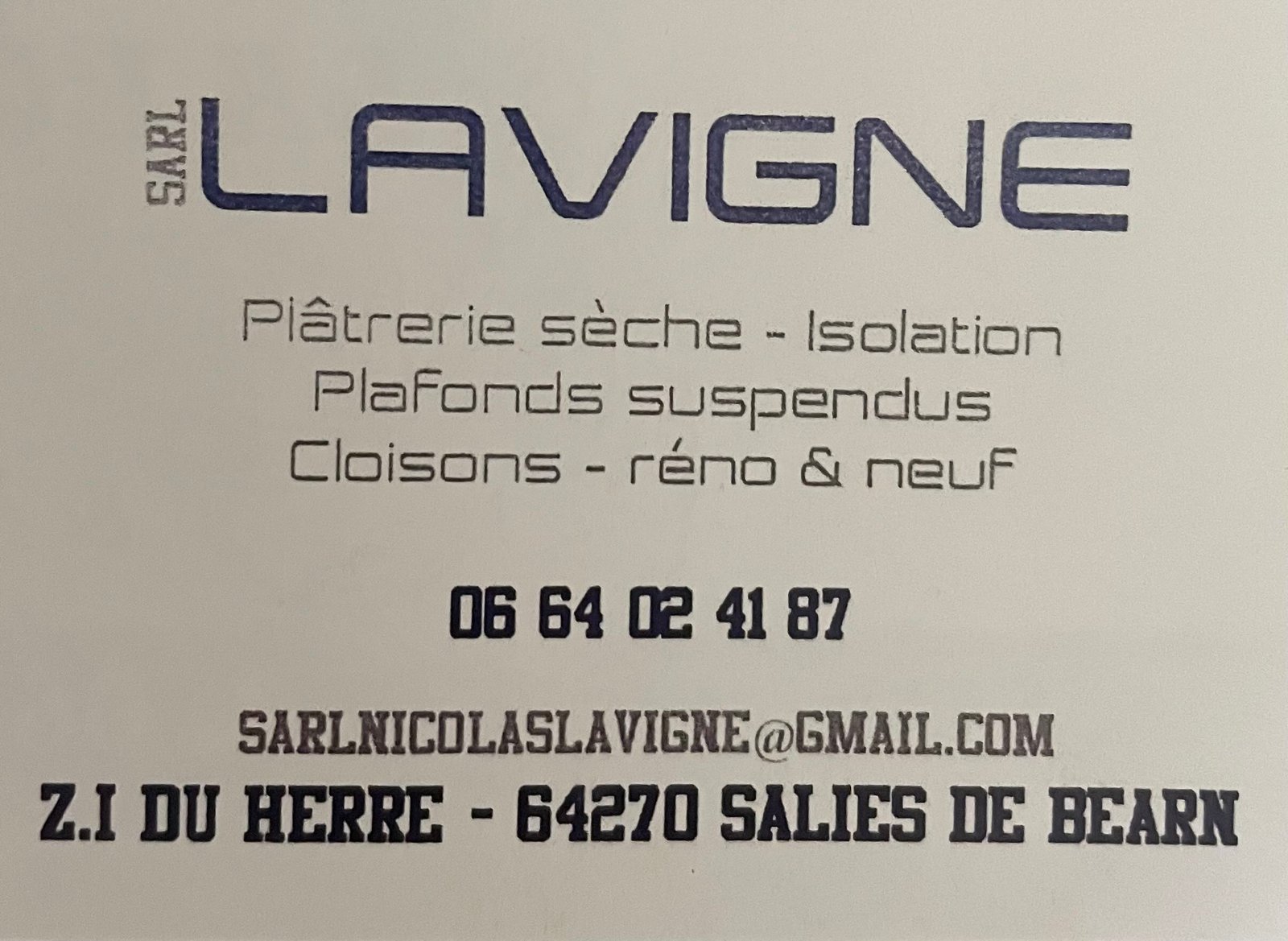 Logo Plâtrerie Lavigne